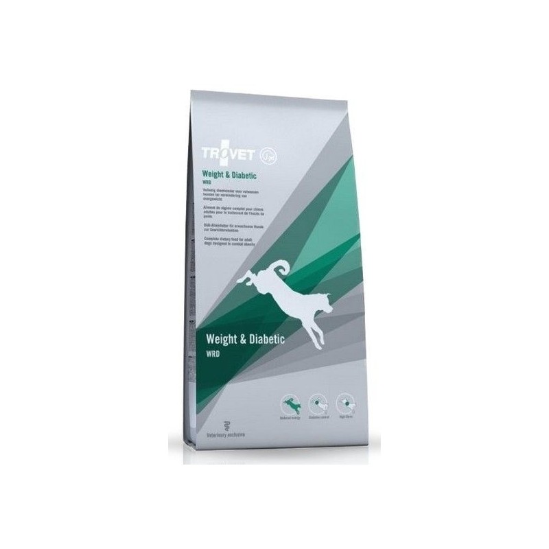 TROVET Weight & Diabetic WRD z kurczakiem - sucha karma dla psa - 3 kg