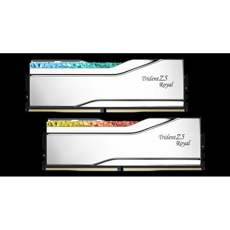 G.SKILL TRIDENT Z5 ROYAL RGB DDR5 2X16GB 6400MHZ CL30 SILVER F5-6400J3039G16GX2-TR5S