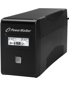POWER WALKER UPS LINE-IN VI 850 LCD 850VA 2X SCHUKO, RJ11, USB, LCD