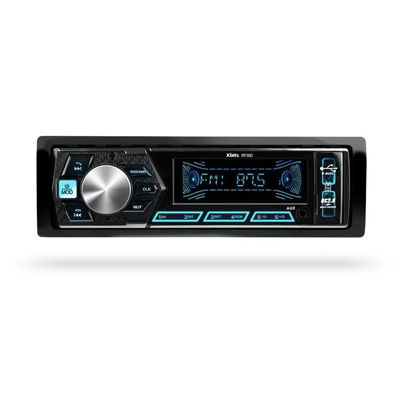 Xblitz RF300 radio samochodowe Czarny 200 W Bluetooth