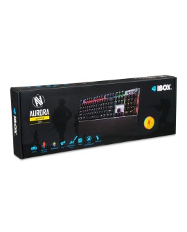 Klawiatura mechaniczna IBOX AURORA K-4 RGB IKGMK4 (USB (US) kolor czarny)