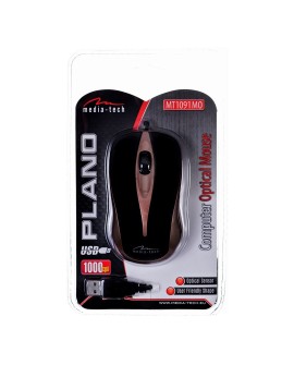 Mysz Media tech MT1091MO (optyczna 800 DPI kolor mosiądzu)