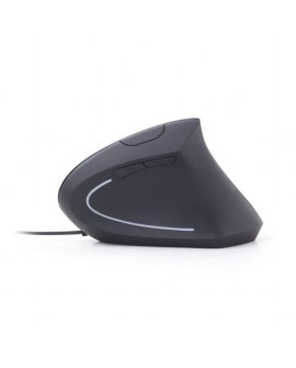 Mysz GEMBIRD MUS-ERGO-01 (optyczna 3200 DPI kolor czarny)