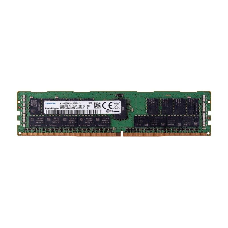 Samsung RDIMM 32GB DDR4 2Rx4 2666MHz PC4-21300 ECC REGISTERED M393A4K40CB2-CTD