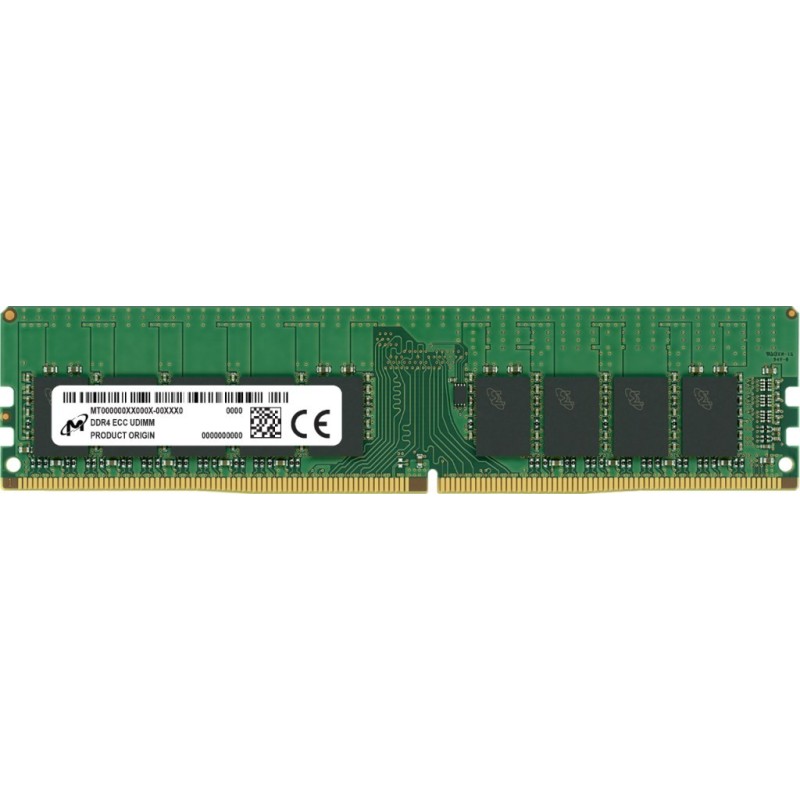 Micron UDIMM ECC DDR4 32GB 2Rx8 3200MHz PC4-25600 MTA18ASF4G72AZ-3G2R