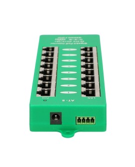 Extralink Gigabit PoE Injector 8 Portowy Aktywny, 8 portów Gigabit 802.3at/af, Mode A