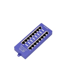 Extralink Gigabit PoE Injector 8 Portowy 8x 1000Mb/s RJ45, Mode B