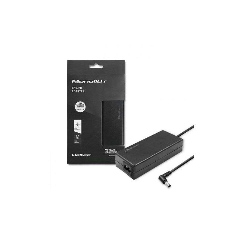 QOLTEC ZASILACZ SIECIOWY DO MONITORA SAMSUNG 30W | 14V | 2.1A | 6.54.4+PIN