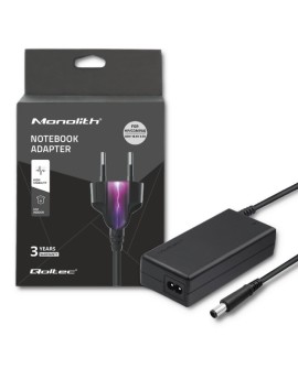 Zasilacz Qoltec 50085.90W do notebooka DELL (19,5 V 4,62 A 90W 7.4 mm x 5 mm)