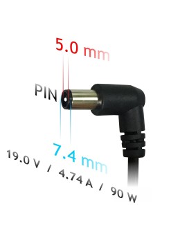 Zasilacz sieciowy Akyga AK-ND-04 do notebooka Compaq, HP (19 V 4,74 A 90W 7.4 mm x 5 mm)