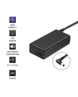 Zasilacz Qoltec 50076.90W do notebooka Toshiba (19 V 4,9 A 90W 5.5 mm x 2.5 mm)
