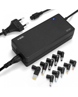 UNIWERSALNY ZASILACZ DO LAPTOPA I-BOX IUZ120WA AUTO, 10 WTYCZEK