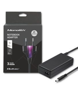 Zasilacz Qoltec 51518.45W do notebooka DELL (19,5 V 2,31 A 45W 4.5 mm x 3 mm)
