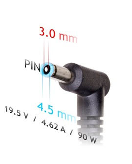 Zasilacz sieciowy Akyga AK-ND-26 do notebooka Compaq, HP (19,5 V 4,62 A 90W 4.5 mm x 3 mm)