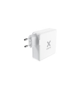 XTORM ŁADOWARKA SIECIOWA USB 3-PORTOWA 140W USB-C PD3.1 EPR GAN, BIAŁA (USB-C PD EPR 140W, USB-C PD100W, USB-A QC 3.0)