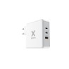 XTORM ŁADOWARKA SIECIOWA USB 3-PORTOWA 140W USB-C PD3.1 EPR GAN, BIAŁA (USB-C PD EPR 140W, USB-C PD100W, USB-A QC 3.0)
