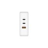 XTORM ŁADOWARKA SIECIOWA USB 3-PORTOWA 140W USB-C PD3.1 EPR GAN, BIAŁA (USB-C PD EPR 140W, USB-C PD100W, USB-A QC 3.0)