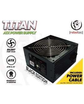 REBELTEC ZASILACZ ATX VER.2.31 BOX+KABEL TITAN 500