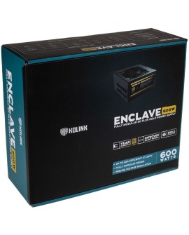 Kolink KL-G600FM moduł zasilaczy 600 W 20+4 pin ATX ATX Czarny