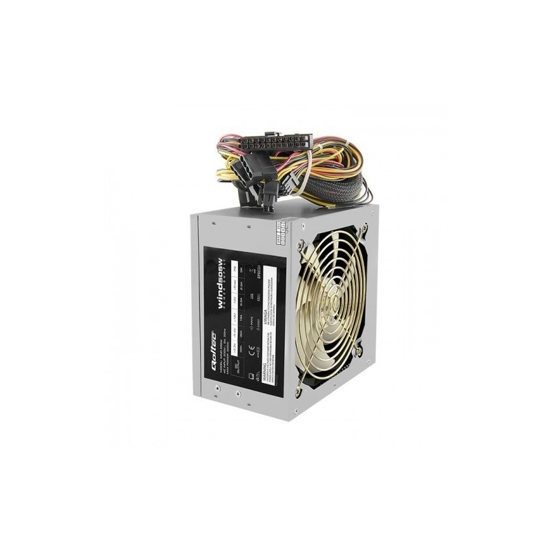 Qoltec ATX 505W WIND moduł zasilaczy 20+4 pin ATX Szary