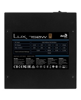 ZASILACZ AEROCOOL PGS LUX 750W 80+ Bronze