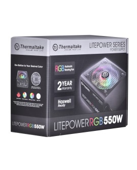 Zasilacz Thermaltake Litepower RGB PS-LTP-0550NHSANE-1 (550 W Aktywne 120 mm)