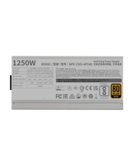 COOLER MASTER ZASILACZ MWE Gold V2, FM 1250W ATX3.0 A/EU-White