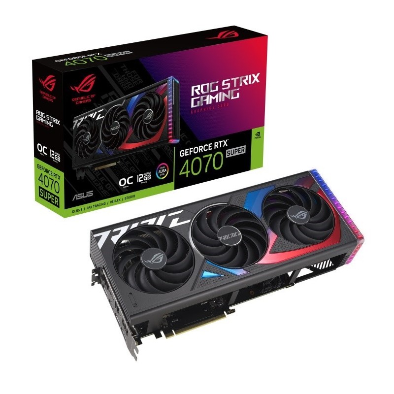 Karta graficzna ASUS ROG Strix GeForce RTX 4070 SUPER OC 12GB GAMING