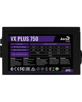 ZASILACZ AEROCOOL PGS VX-750PLUS 750W 80+ BOX