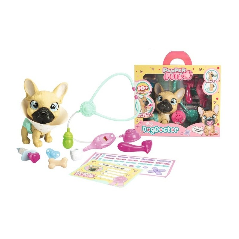 Pamper Petz Weterynarz zestaw z pieskiem z pieluszkowego gangu Simba