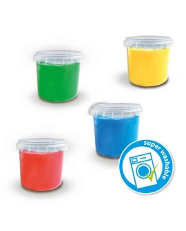 SES Creative 24924 farba zmywalna do malowania palcami Niebieski, Zielony, Czerwony, Żółty