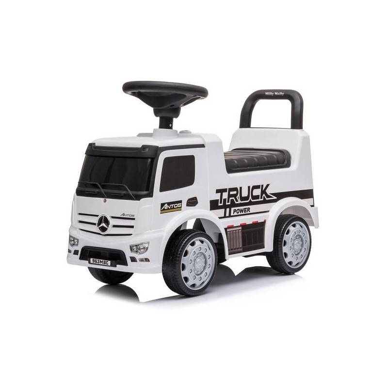 Jeździk Pojazd Mercedes Antos Truck biały white Milly Mally