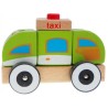 IBOX Drewniany samochodzik taksówka W05C010