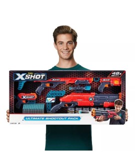 Zestaw miotaczy strzałek ZURU X-SHOT ULTIMATE SHOOTOUT PACK pakiet wyrzutni 48 strzałek (36251)