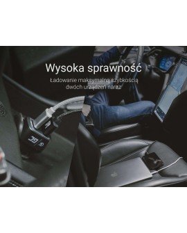 GREEN CELL ŁADOWARKA SAMOCHODOWA USB-C 30W PD + USB