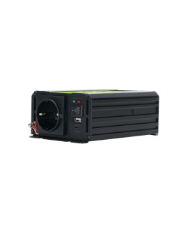 GREEN CELL PRZETWORNICA DUO INVGC1224M300DUO 12/24V-230V 300W/600W MODYFIKOWANA SINUSOIDA