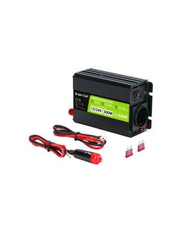 GREEN CELL PRZETWORNICA DUO INVGC1224M300DUO 12/24V-230V 300W/600W MODYFIKOWANA SINUSOIDA