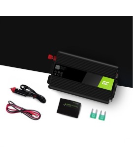 GREEN CELL PRZETWORNICA INV16 12V-230V 500W/1000W CZYSTA SINUSOIDA