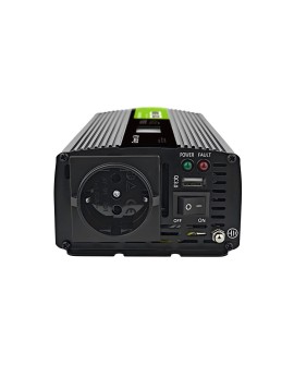 Przetwornica napięcia Green Cell PowerInverter LCD 12V 500W/1000W z wyświetlaczem - czysty sinus