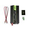 GREEN CELL PRZETWORNICA INV09 12V-230V 1000W/2000W CZYSTA SINUSOIDA