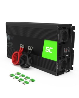 GREEN CELL PRZETWORNICA INV19 24V-230V 1500W/3000W CZYSTA SINUSOIDA