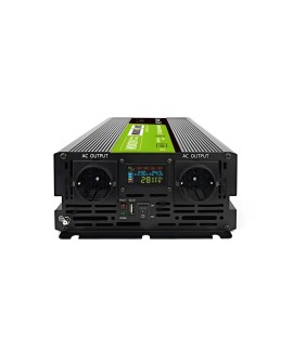 GREEN CELL PRZETWORNICA LCD 24V/230V 3000W/6000W CZYSTY SINUS INVGC24P3000LCD