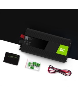 GREEN CELL PRZETWORNICA INV22 12V-230V 1500W/3000W CZYSTA SINUSOIDA