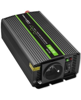 QOLTEC PRZETWORNICA NAPIĘCIA MONOLITH 1200 MS WAVE | 12V NA 230V | 600/1200W | USB