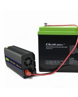 QOLTEC PRZETWORNICA NAPIĘCIA MONOLITH 1200 MS WAVE | 12V NA 230V | 600/1200W | USB
