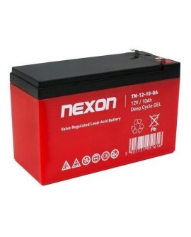 NEXON AKUMULATOR ŻELOWY TN-GEL-10 12V 10AH GŁĘBOKIEGO ROZŁADOWANIA I PRACY CYKLICZNEJ, BEZOBSŁUGOWY, SZCZELNY TYPU VRLA