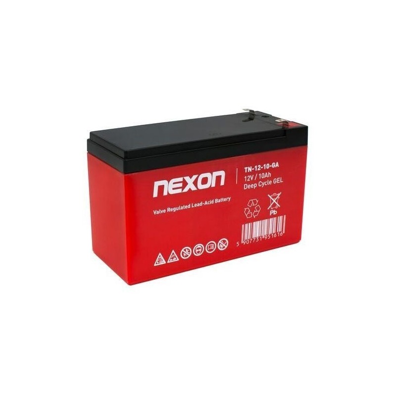 NEXON AKUMULATOR ŻELOWY TN-GEL-10 12V 10AH GŁĘBOKIEGO ROZŁADOWANIA I PRACY CYKLICZNEJ, BEZOBSŁUGOWY, SZCZELNY TYPU VRLA