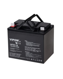 Akumulator żelowy VIPOW 12V 33Ah