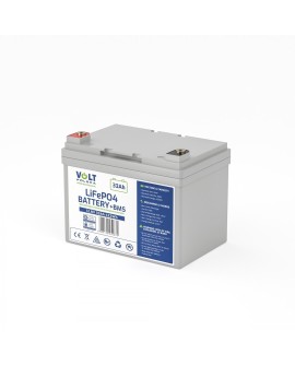 AKUMULATOR VOLT POLSKA LITOWO-ŻELAZOWO-FOSFORANOWY LiFePO4 12V 33Ah 30A