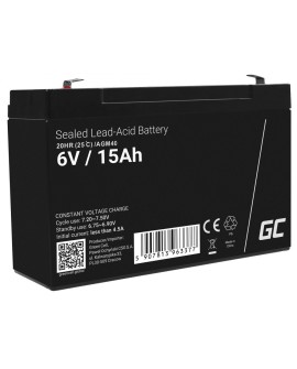 GREEN CELL AKUMULATOR ŻELOWY AGM40 6V 15AH